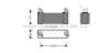 AVA QUALITY COOLING ME3001 Oil Cooler, engine oil